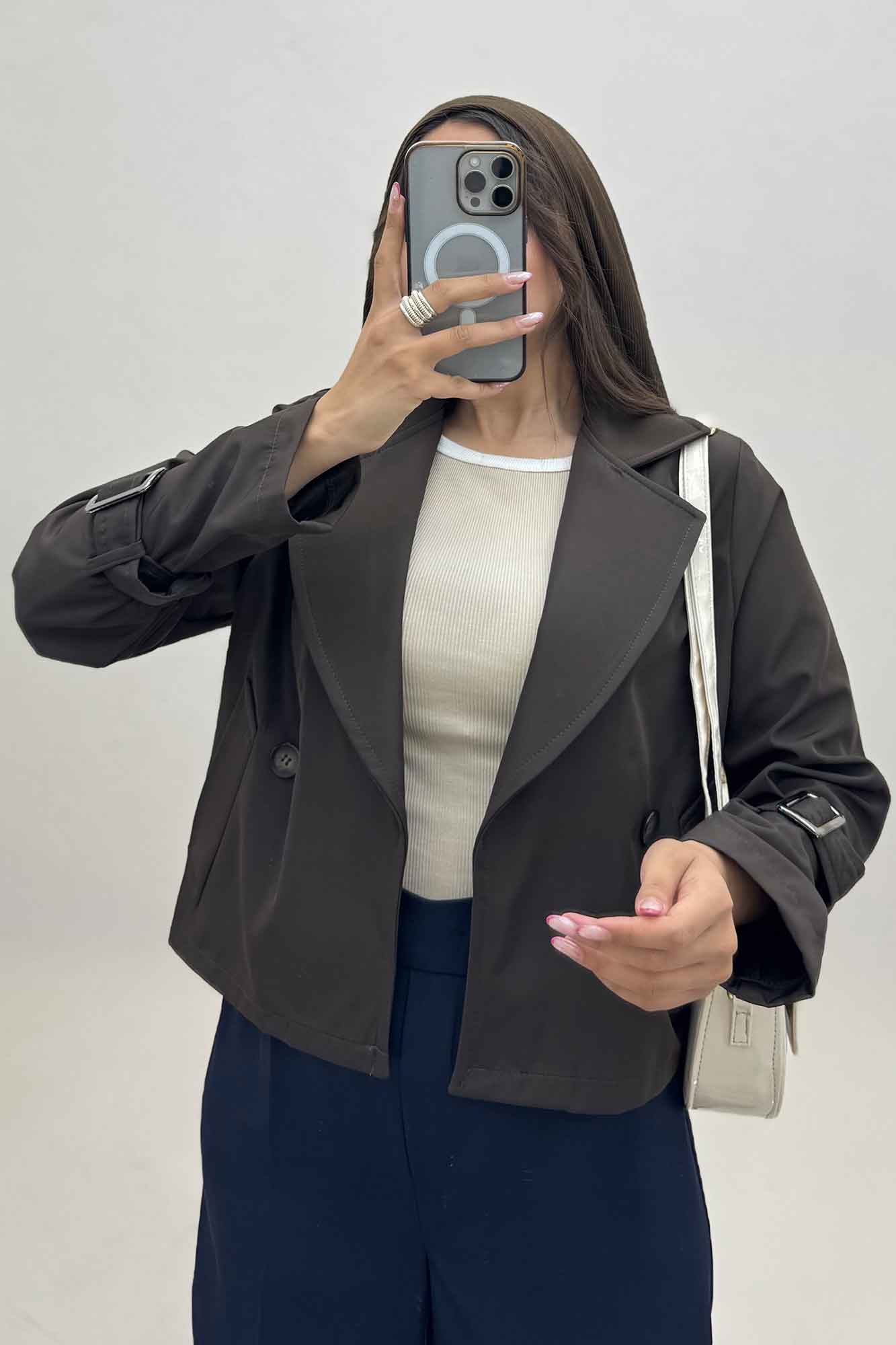 کت طرح جیب آستین سگک سانتانا