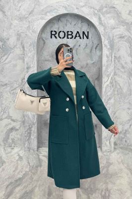 پالتو بلند فوتر دو جیب مچ هفتی