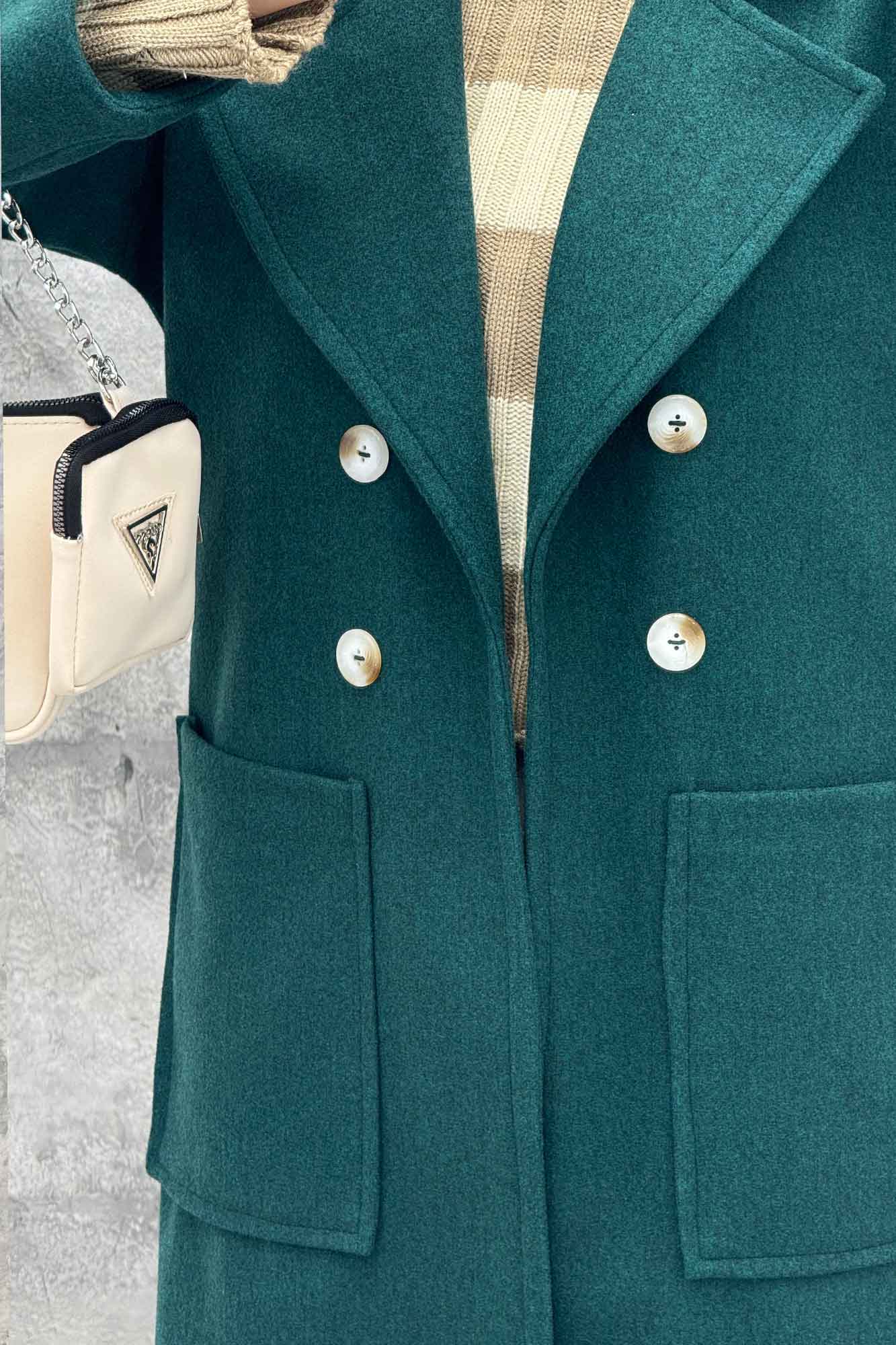 پالتو بلند فوتر دو جیب مچ هفتی