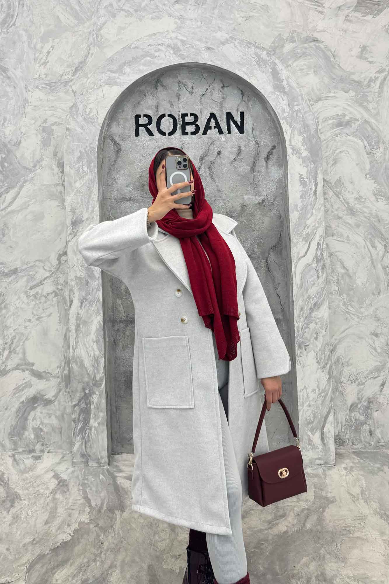 پالتو بلند فوتر دو جیب مچ هفتی