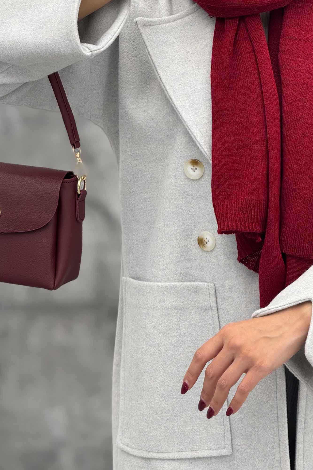 پالتو بلند فوتر دو جیب مچ هفتی