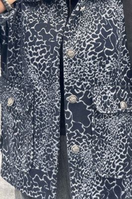 کت دو جیب پاکتی آستردار توییت پشمی