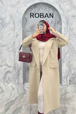 پالتو بلند موهر ترک یقه انگلیسی OXFORD