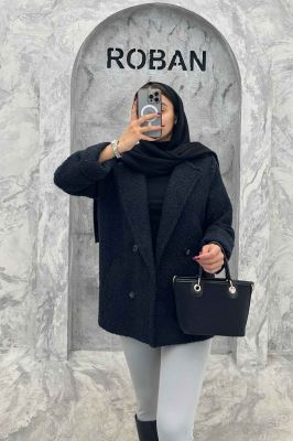 پالتو توییت پشمی آستردار مچ برگردان