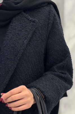 پالتو توییت پشمی آستردار مچ برگردان