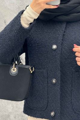 کت توییت پشمی یقه گرد NELA