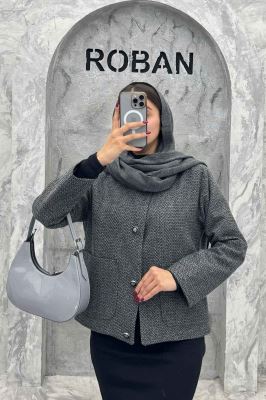 کت توییت پشمی یقه گرد NELA