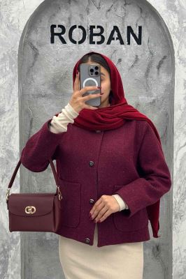 کت توییت پشمی یقه گرد NELA