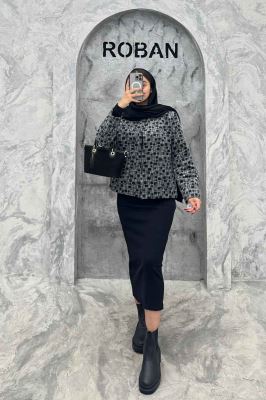 کت توییت پشمی یقه گرد NELA