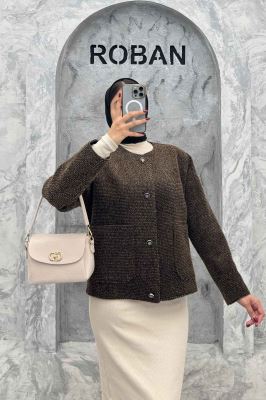 کت توییت پشمی یقه گرد NELA