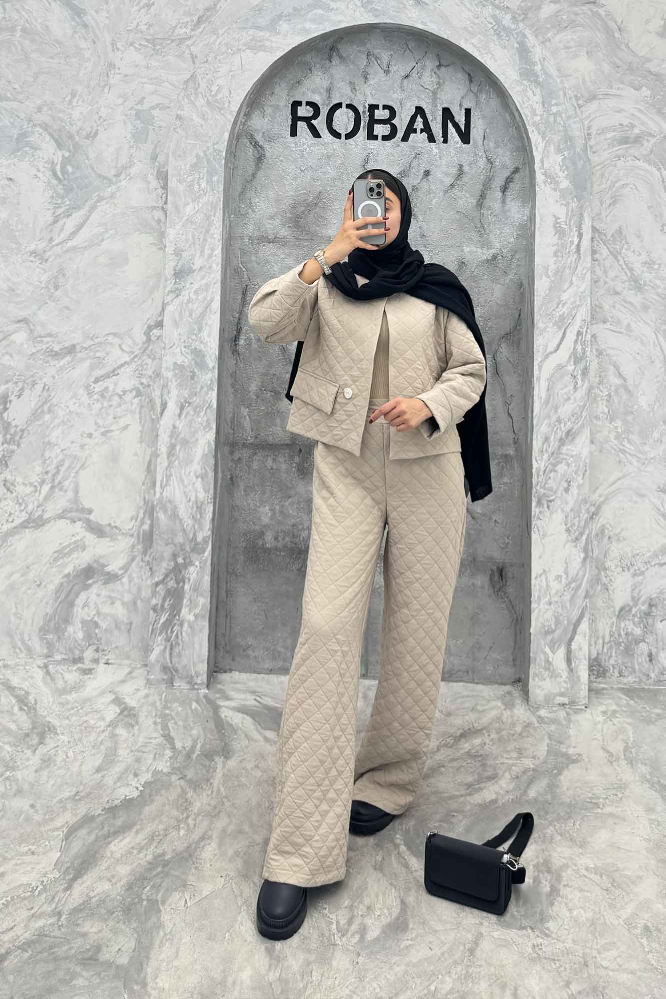 ست کت و شلوار فریال جیب نما KELARA