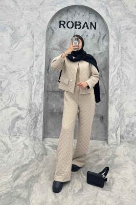 ست کت و شلوار فریال جیب نما KELARA