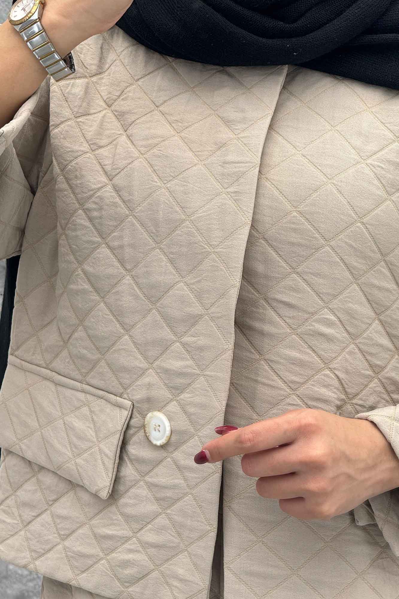 ست کت و شلوار فریال جیب نما KELARA