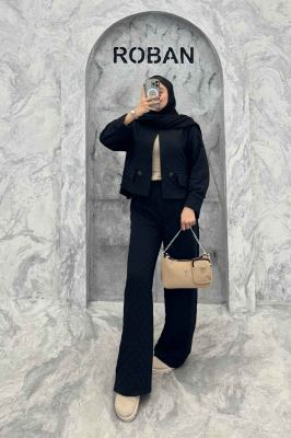 ست کت و شلوار فریال جیب نما KELARA