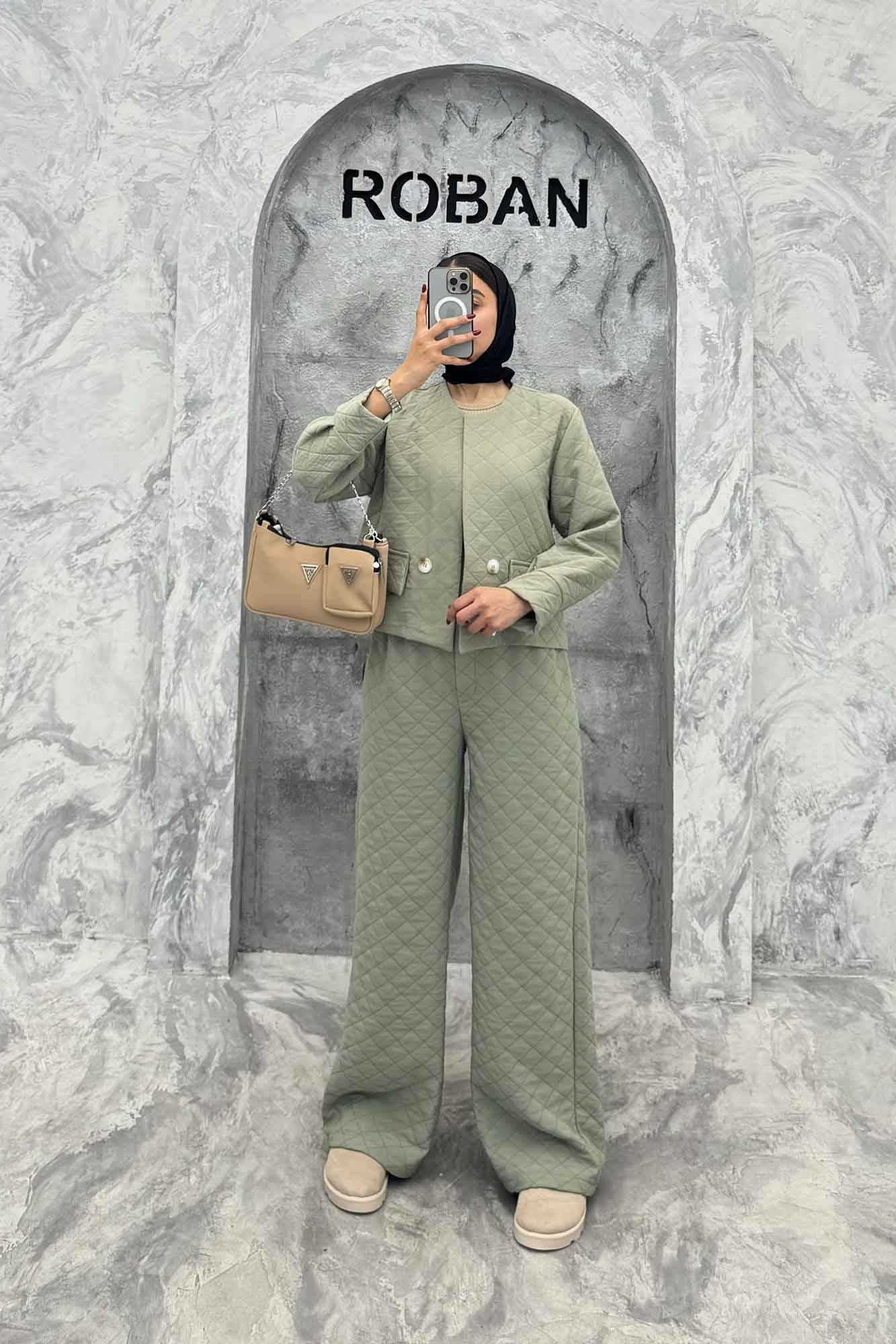 ست کت و شلوار فریال جیب نما KELARA