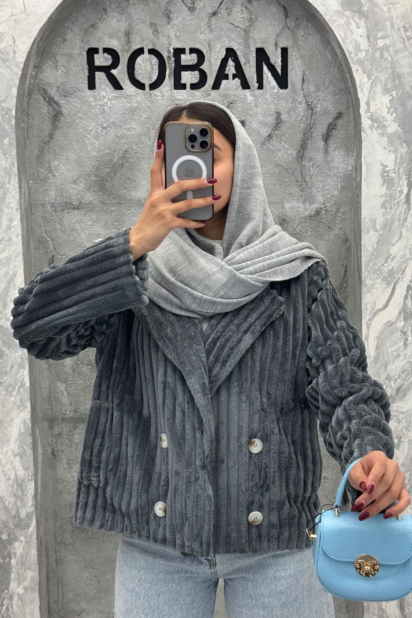 کت آستردار استرایپ دو جیب