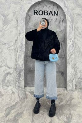 کت آستردار استرایپ دو جیب