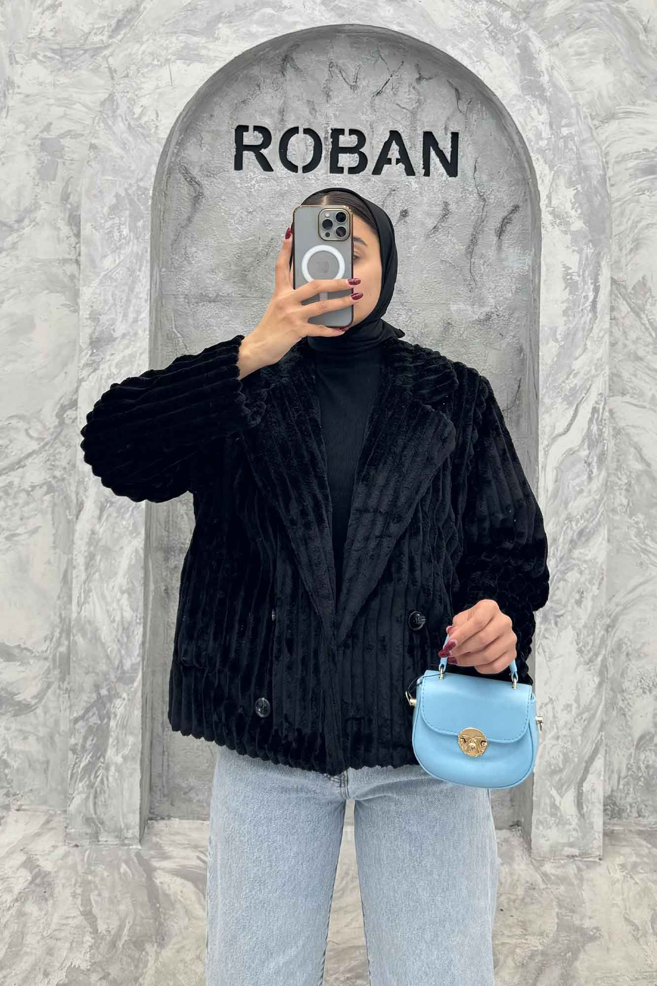 کت آستردار استرایپ دو جیب