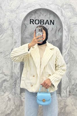 کت آستردار استرایپ دو جیب