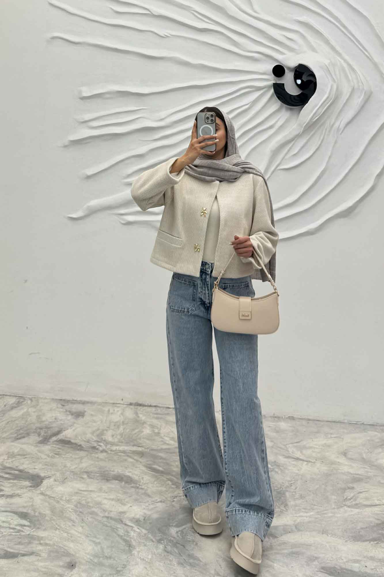 کت کراپ لمزور جیب فیلتو دکمه تدی