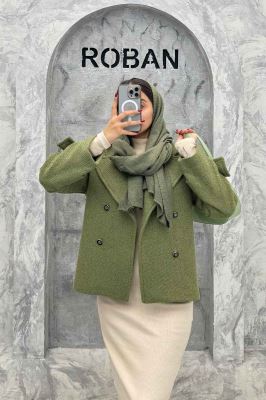 کت توییت پشمی یقه انگلیسی پهن آستردار NIL