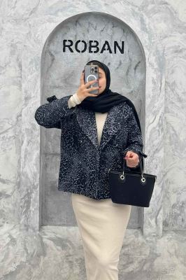 کت توییت پشمی یقه انگلیسی پهن آستردار NIL