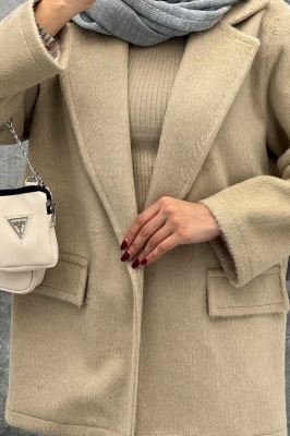 پالتو موهردار یقه انگلیسی جیب نما BELA