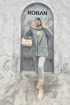 پالتو موهردار یقه انگلیسی جیب نما BELA