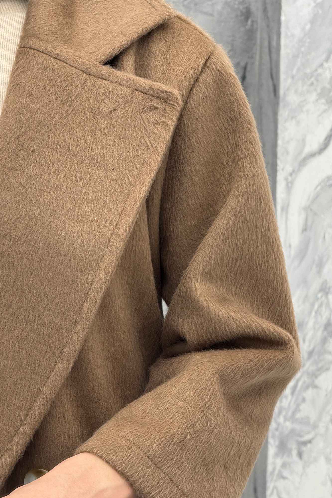 پالتو بلند موهر ترک آستردار ROOBI