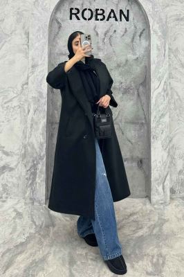 پالتو بلند موهر ترک آستردار ROOBI