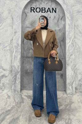 کت موهردار آستین سگک HOGO