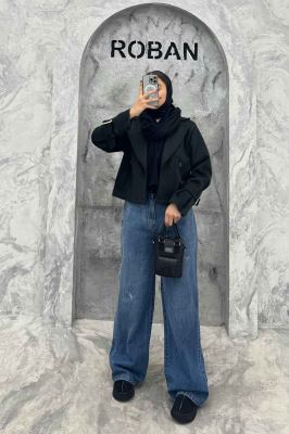 کت موهردار آستین سگک HOGO