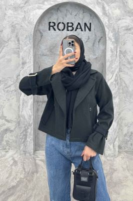 کت موهردار آستین سگک HOGO