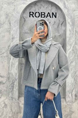 کت موهردار آستین سگک HOGO