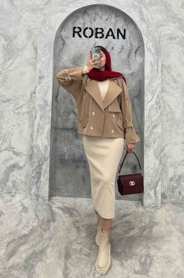 ترنچ کت سانتانا چهار دکمه MARTINA