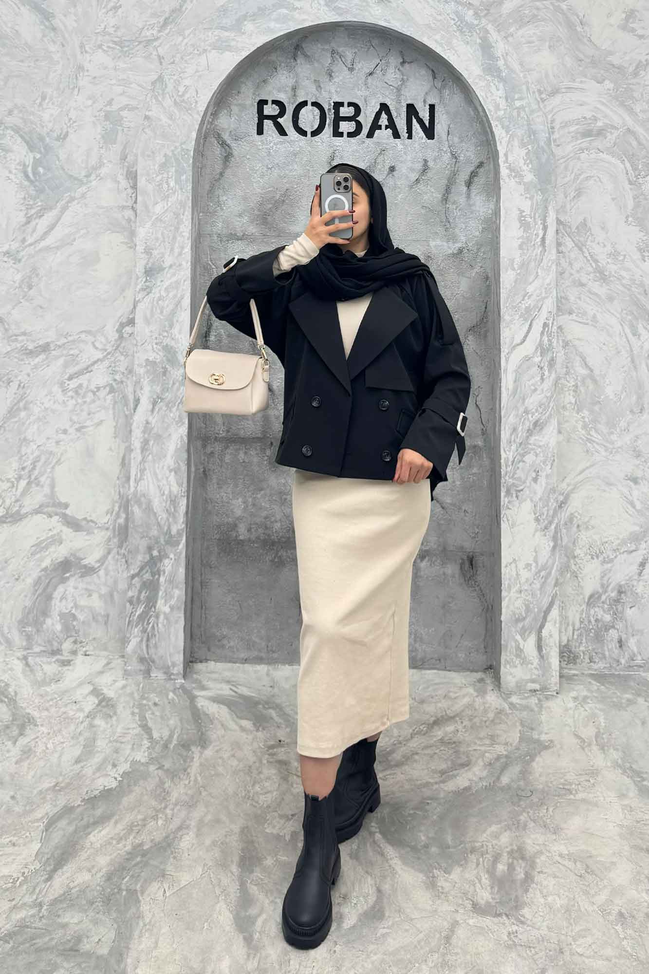 ترنچ کت سانتانا چهار دکمه MARTINA