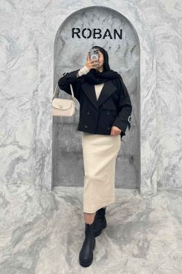 ترنچ کت سانتانا چهار دکمه MARTINA