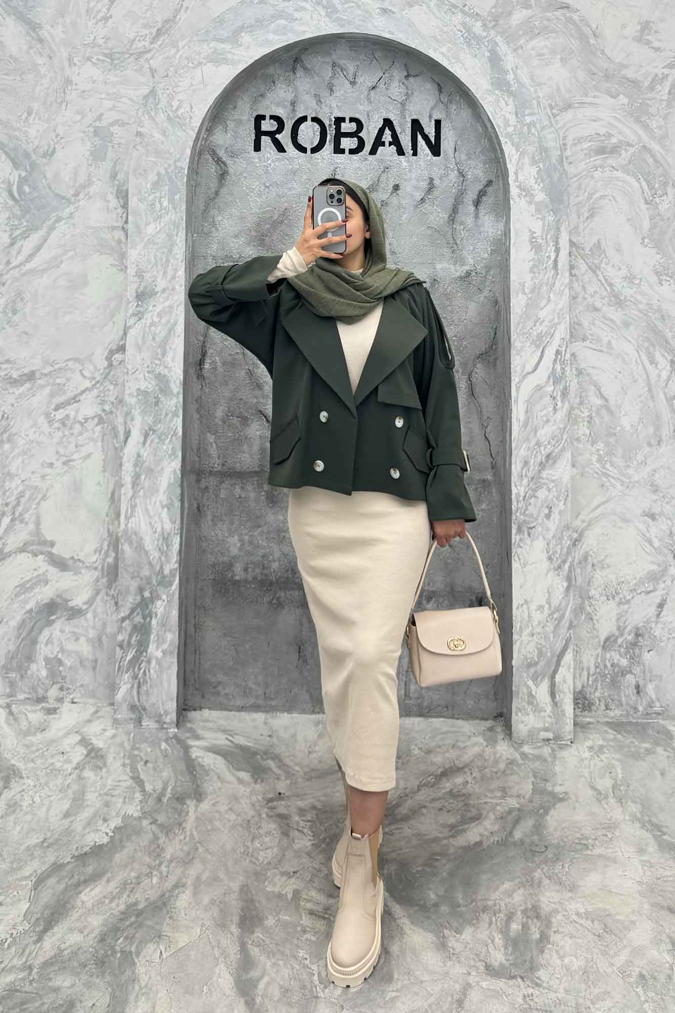 ترنچ کت سانتانا چهار دکمه MARTINA