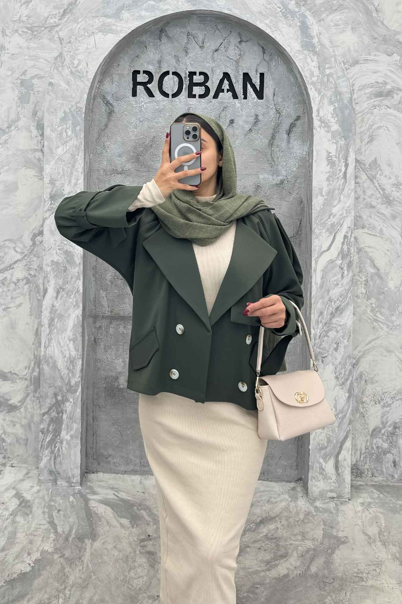 ترنچ کت سانتانا چهار دکمه MARTINA