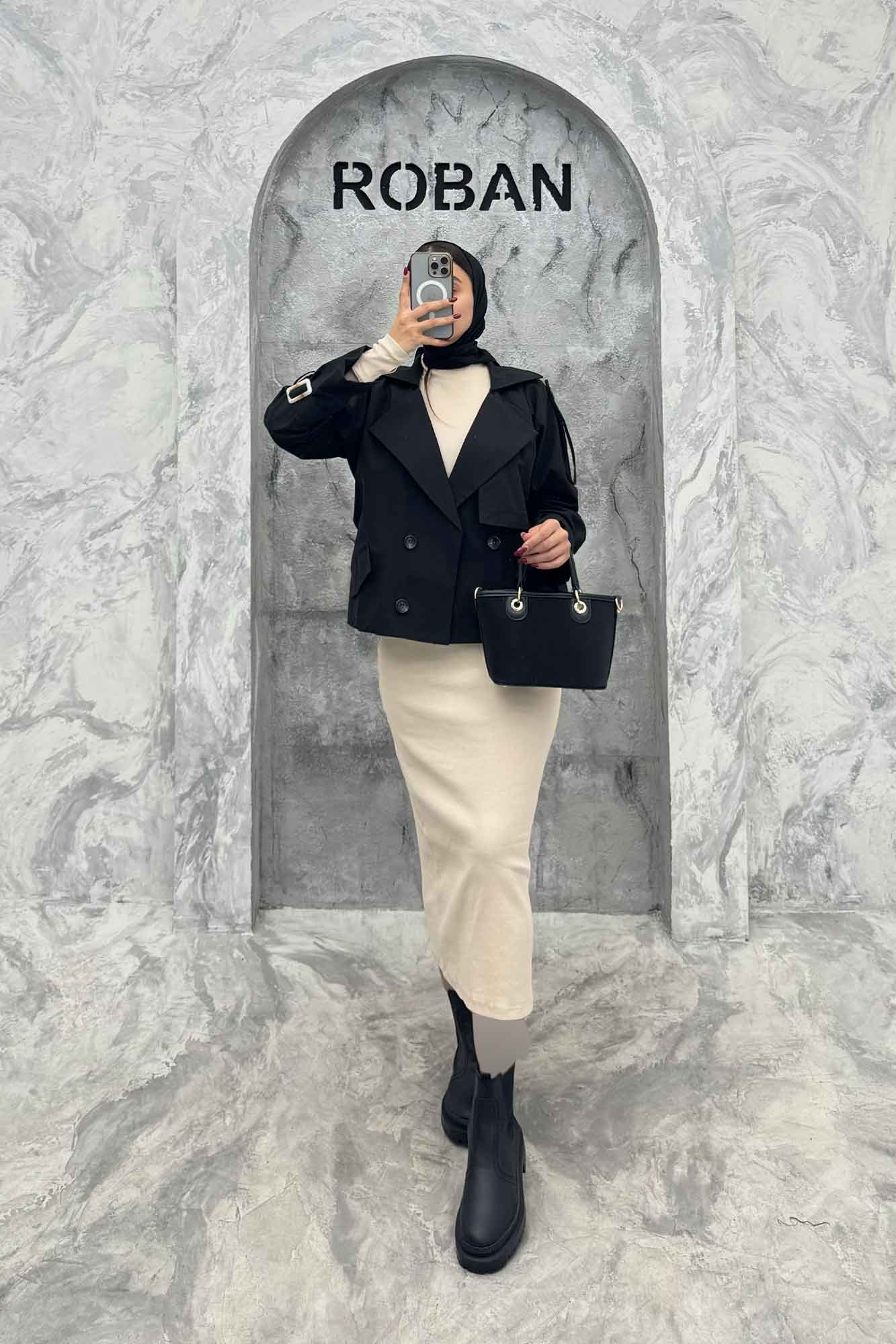 ترنچ کت کتان زارا چهار دکمه لارا