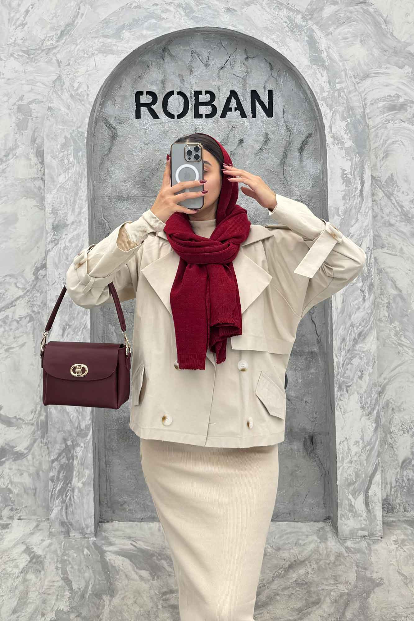 ترنچ کت کتان زارا چهار دکمه لارا