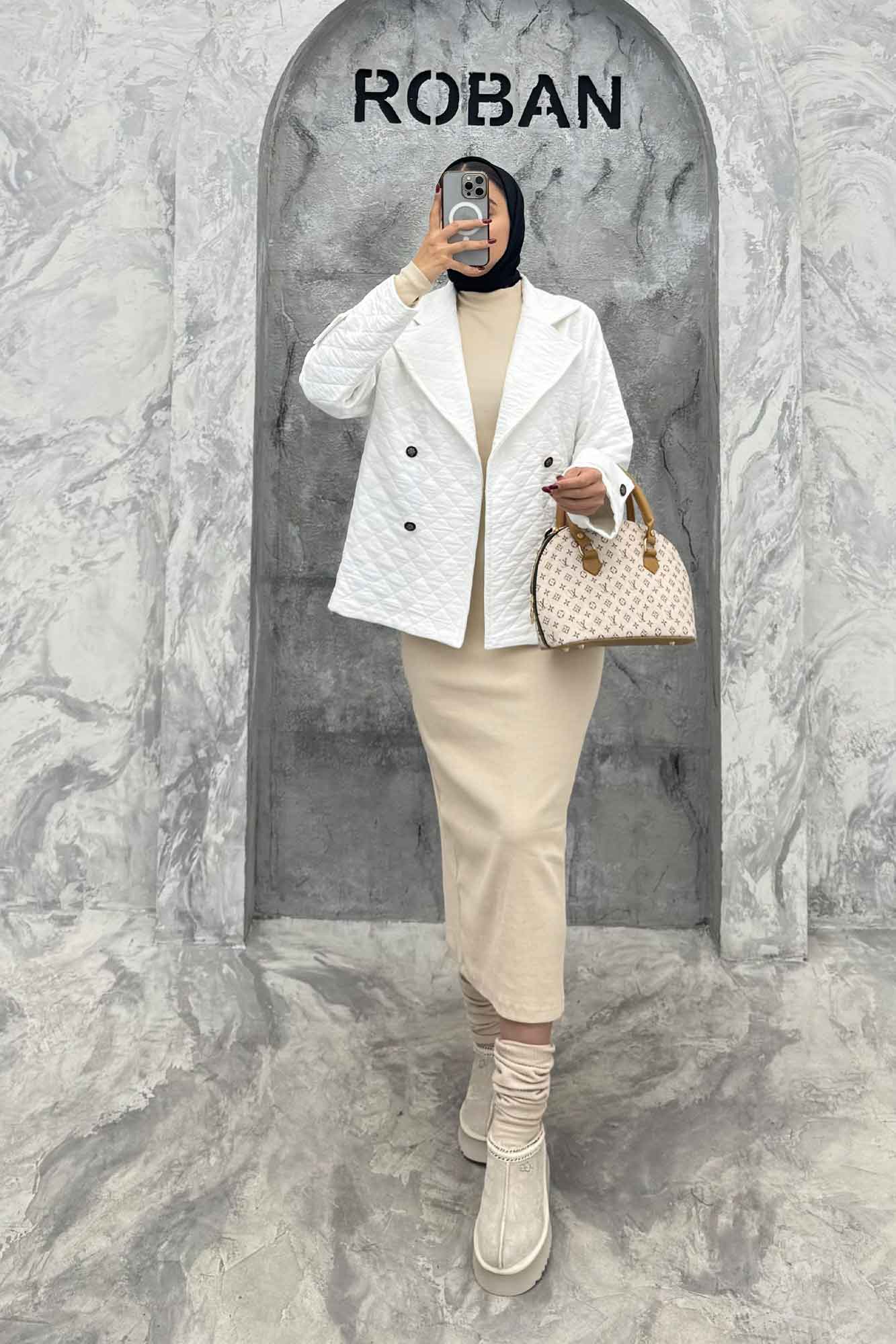 کت یقه انگلیسی فریال چهار دکمه امیلیا