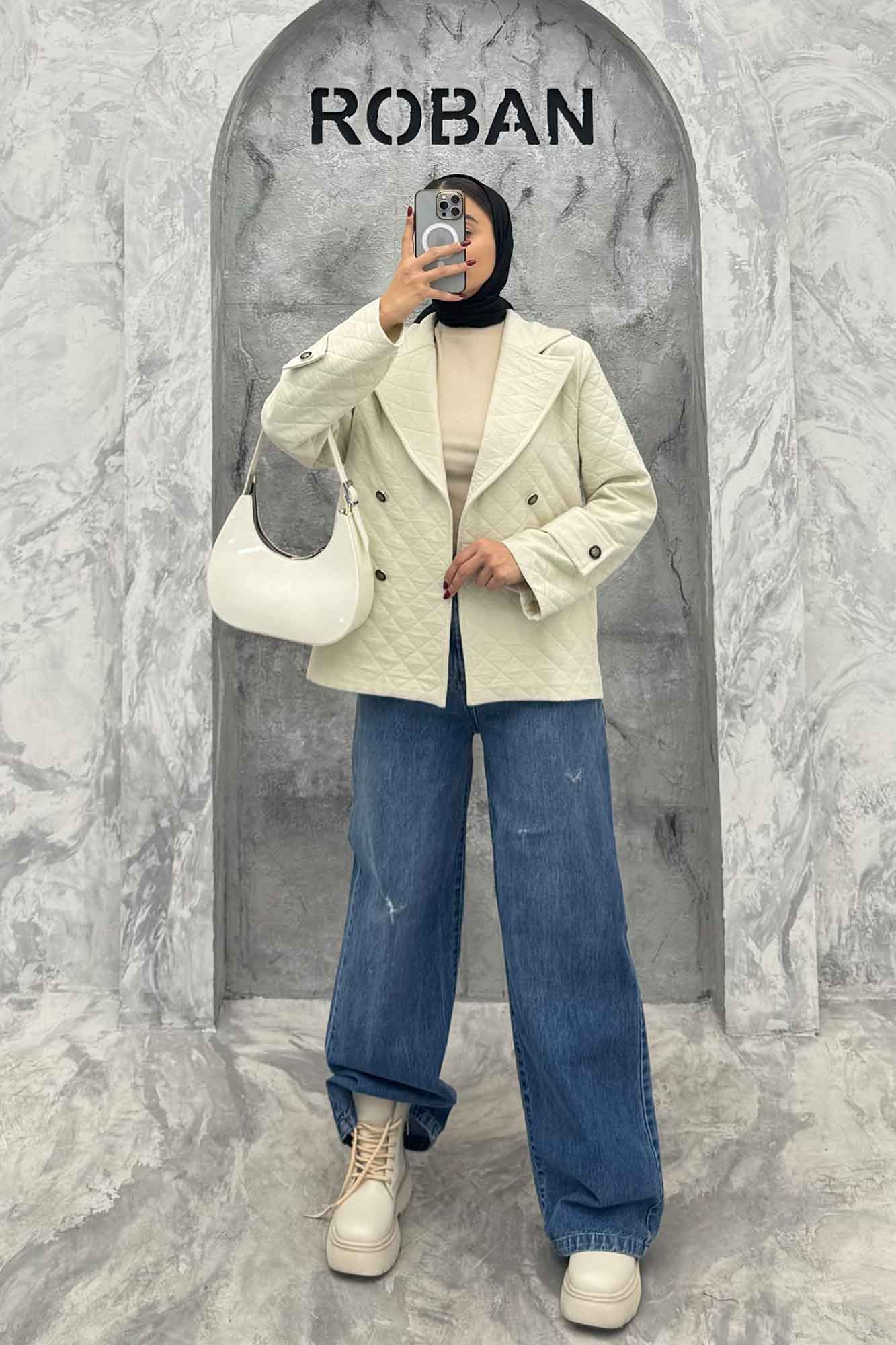 کت یقه انگلیسی فریال چهار دکمه امیلیا