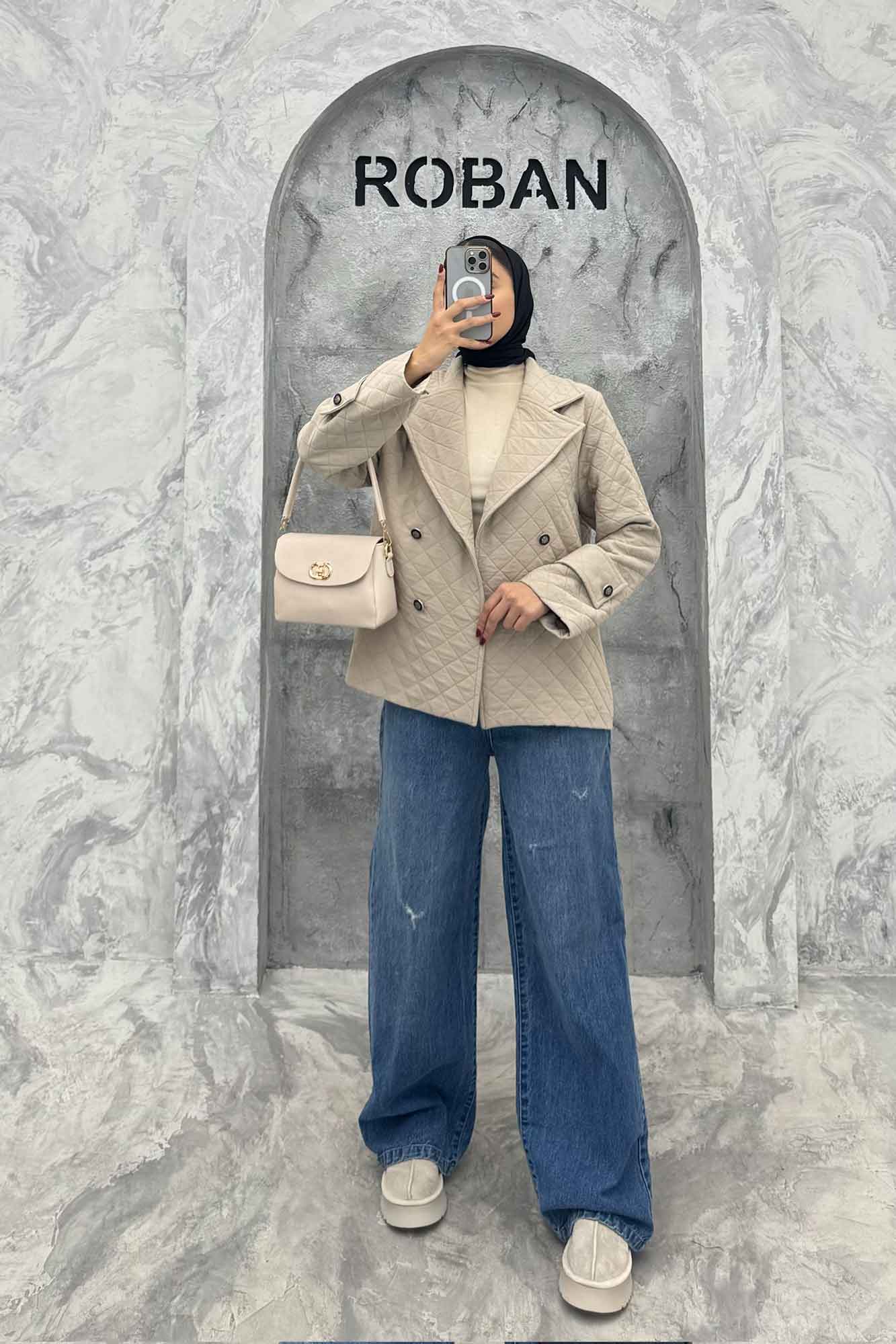 کت یقه انگلیسی فریال چهار دکمه امیلیا