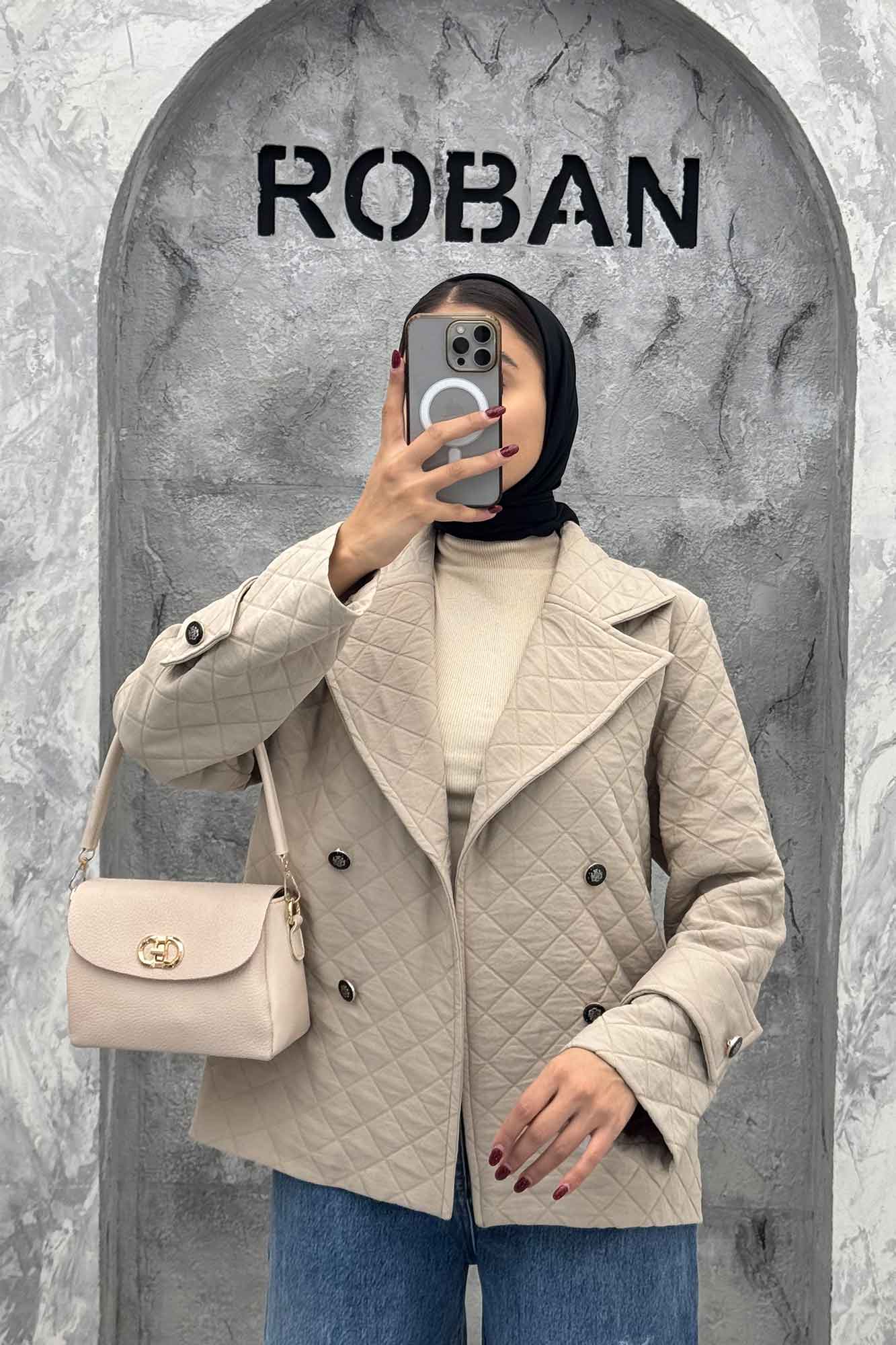 کت یقه انگلیسی فریال چهار دکمه امیلیا