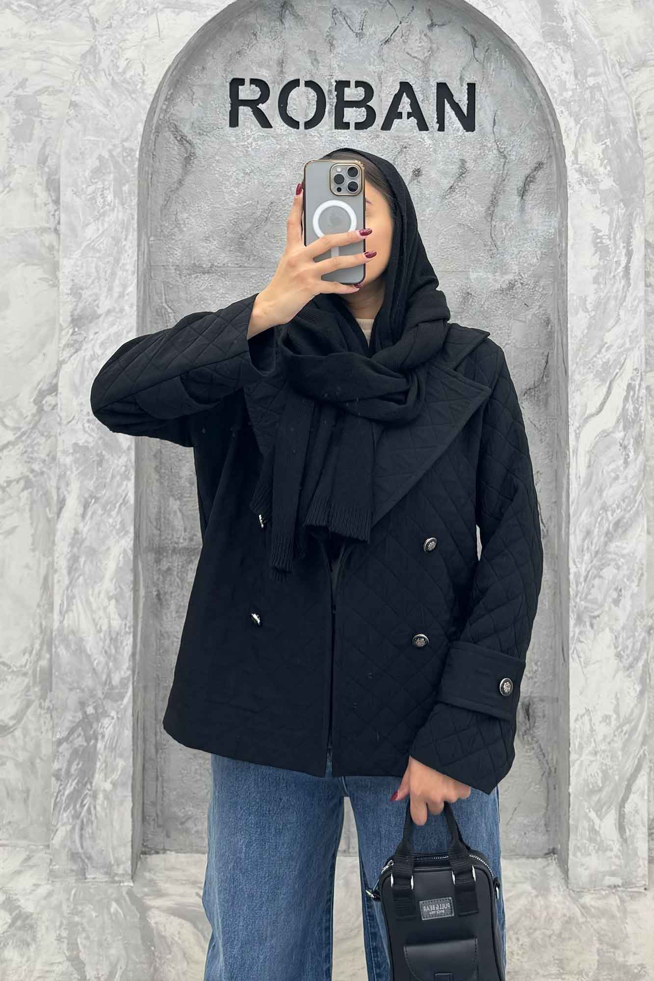 کت یقه انگلیسی فریال چهار دکمه امیلیا