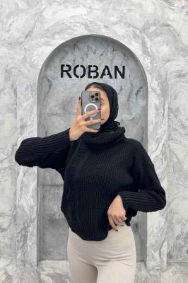 یقه اسکی بافت وسط ریش