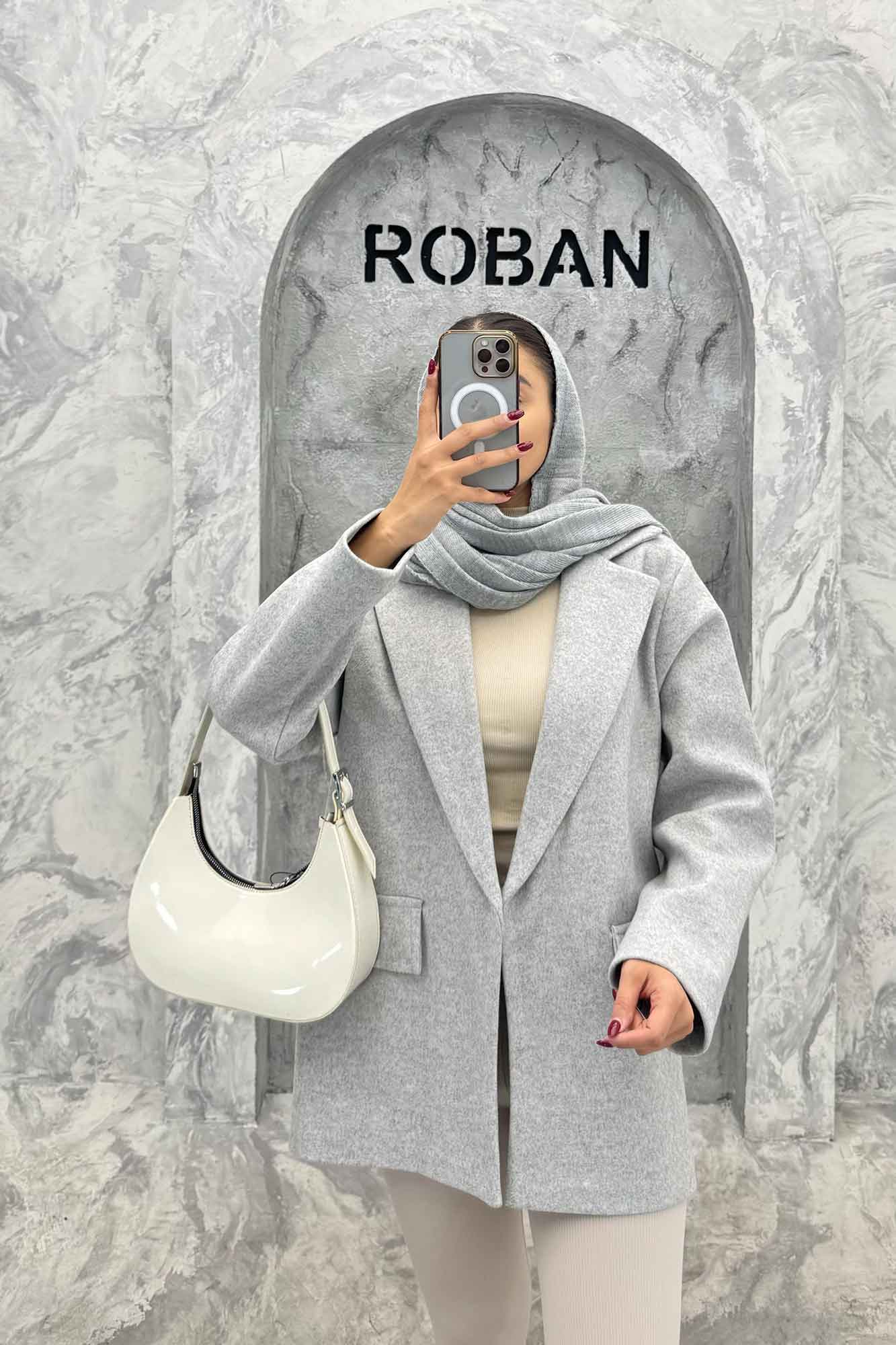 کت فوتر یقه انگلیسی جیب نما FEREDI