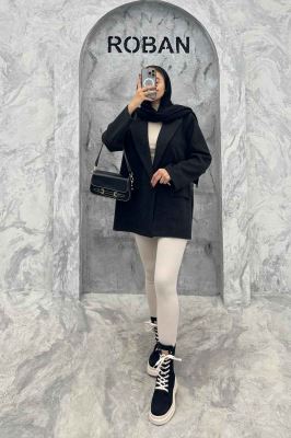 کت فوتر یقه انگلیسی جیب نما FEREDI