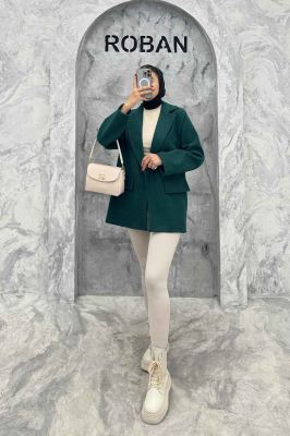 کت فوتر یقه انگلیسی جیب نما FEREDI